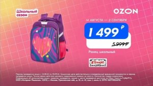 Реклама «Ozon», Школьная распродажа, 2024
