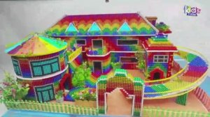 Магнитные шарики - Постройте Викторианский Особняк С Горкой  - Magnet Balls