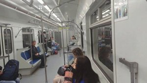 Поездка на метропоезде 81-553.3/81-554.3/81-555.3"Казань"