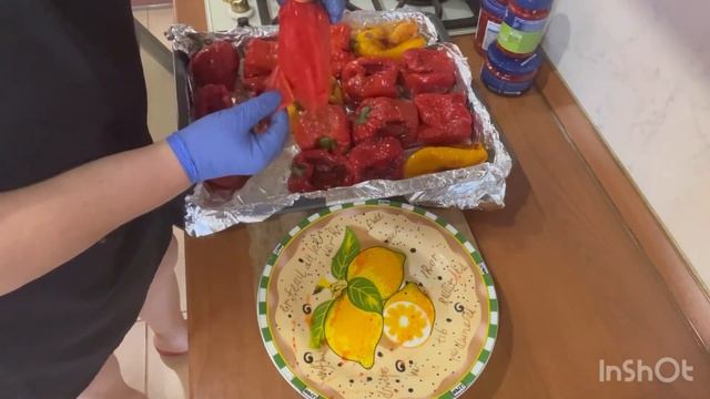 ЗАПЕЧЁНЫЙ ПЕРЕЦ НА ЗИМУ🌶️✅#готовимслюбовью #запеченыйперец#болгарскийперецзапеченый#рецептперца