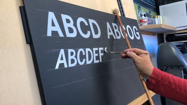 Freehand traditional Signwriting Italic Block and simple Roman lettering смотреть онлайн