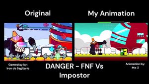 [FNF] - DANGER Comparison | Original VS Geometry Dash