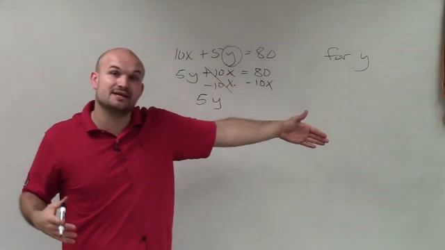 How do you solve a linear equation in standard form for y