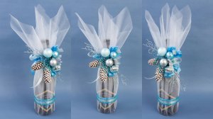 Декор шампанского на Новый год и Рождество 2024. Christmas Gift Ideas