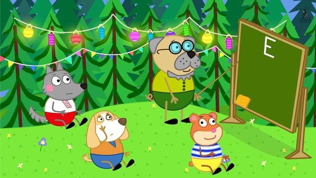 Вовко Дурко Вчимо слова на букву Е ☀️ Українська Абетка | Вовче Життя вчить алфавіт смотреть онлайн