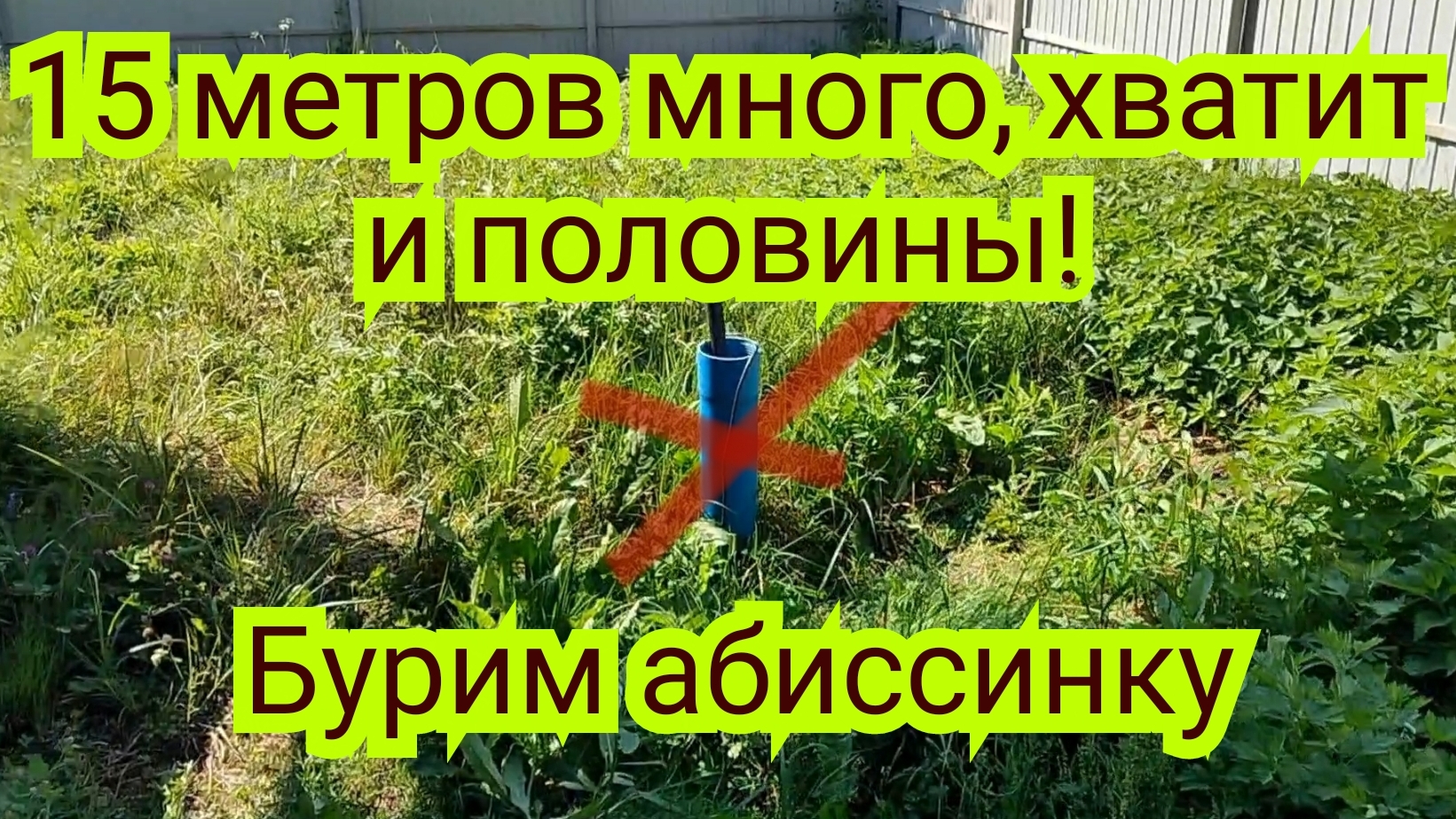 Выбор в пользу Абиссинской скважины, со скромным дебитом!