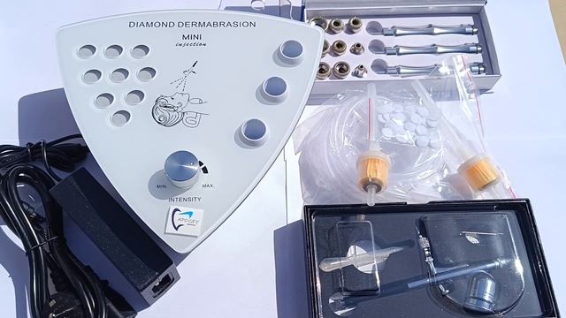 Аппарат 2 в 1 для механической шлифовки лица с кислородным распылителем микродермабразия LB-197