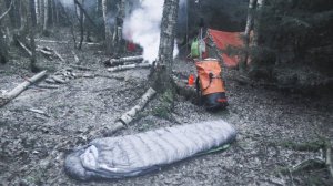 Декабрь / Ночёвка в двух спальниках - рабочий вариант.