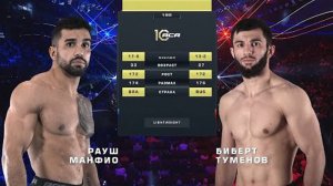 ACA 182 Рауш Манфио VS Биберт Туменов.Вырубил чемпиона PFL