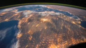 Вид из космоса на города и страны