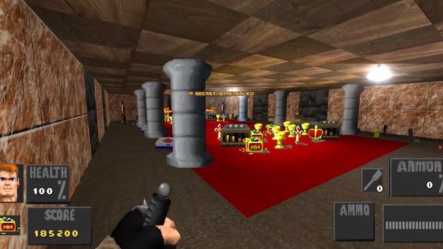 Brutal Wolfenstein 3d - Über Hero Edition - Bonus Secret Area - (Not on original maps) - смотреть онлайн