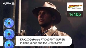 KFA2 X GeForce RTX 4070 Ti SUPER | Indiana Jones and the Great Circle | 1440p (2K) разрешение