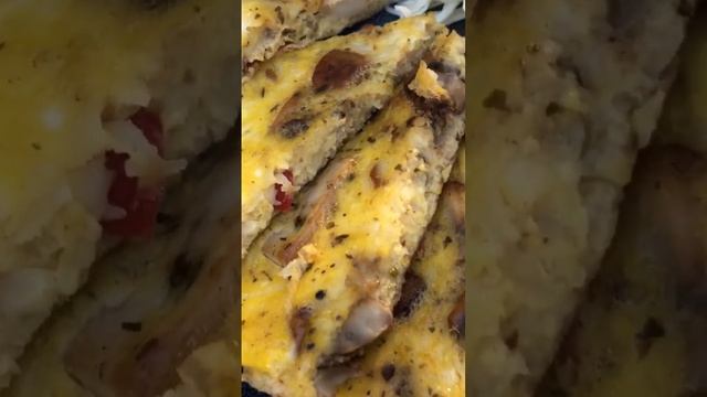 This Mushroom Omelette with Coleslaw Salad Is the Perfect Dinner Recipe