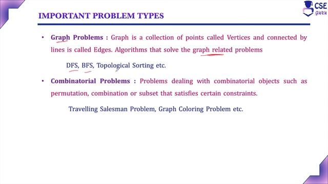 Important Problem Types | #Algorithm  Analysis | Lec 9 | Design & Analysis of Algorithm