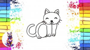 Рисуем Кота из Cat  | How to Draw a Cat from the Word Cat