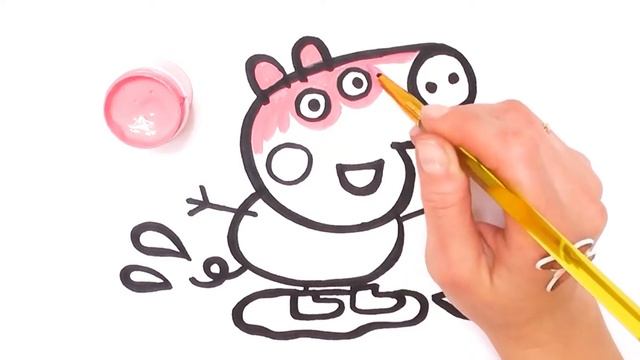 Как нарисовать Свинку Пеппу из мультика смотреть онлайн