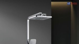 Смеситель для ванны и душа с рег. высотой штанги и верх. д/л «Тропич. дождь» LEMARK TROPIC LM7005C