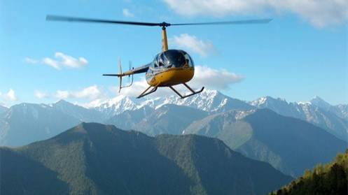 Горы Алтая из кабины вертолета 🚁🏔️
