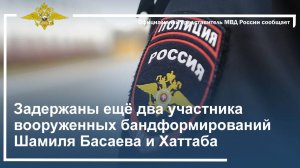 Задержаны еще два участника вооруженных бандформирований Шамиля Басаева и Хаттаба