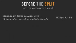 Why Did Israel Split? - Reviewing the Events the Led Up to the Split  (Part 2 - Module 2 - Lesson 3