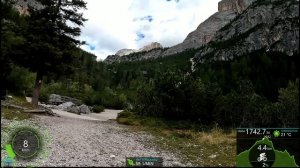 40 minute MTB Indoor Cycling Workout Sankt Kassian Dolomites Italy Garmin 4K Vid