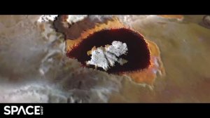 Fly over a mountain and lava lake on Jupiter's moon Io! Animation from spacecraft data