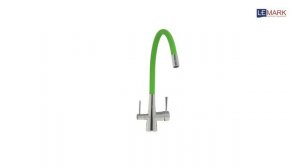 Смеситель для кухни с гибким изливом с подключением к фильтру LEMARK COMFORT LM3075C-Green