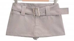Серо-коричневая юбка со вшитыми шортами AP, дефекты