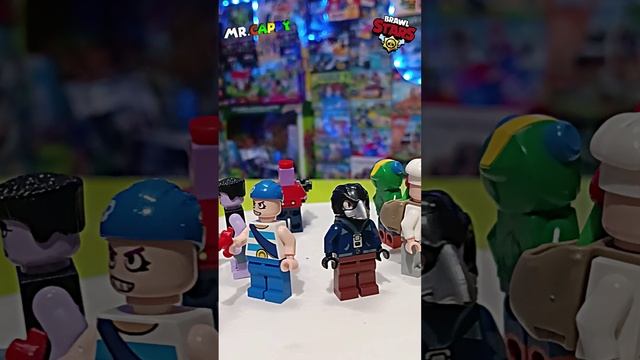 BrawlStars minifigures (неLego) - Leon, Frank, Crow, Barley, Dynamike, Penny. Mr.Cappy