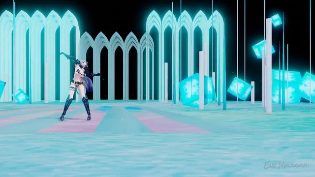 MMD - Fall into Unseen Darkness haku & Evelyn [MMDR-18] AND WE HIT 1K SUBS Thank you guys so much!!