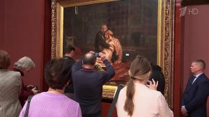 Картину "Иван Грозный и сын его Иван" поместили в специальную антивандальную капсулу