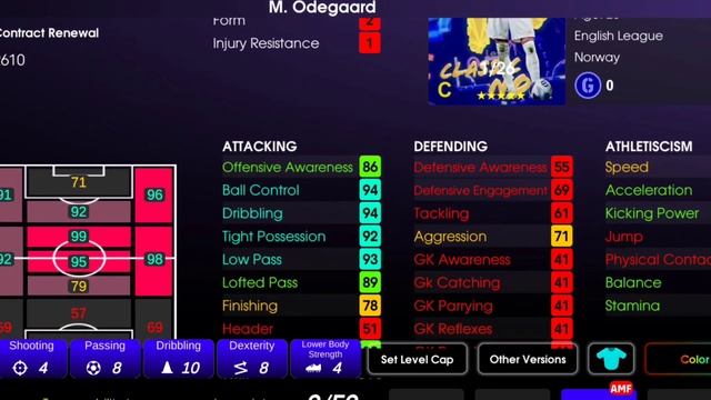 Classic No.10 Nominating contract Max level up and Statistics