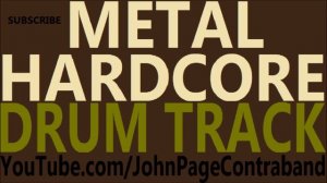 Hardcore Metal Drum Track 160 bpm Drums Only Backing
