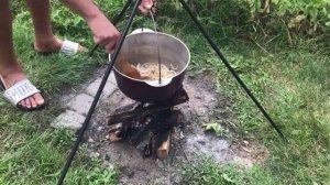 Гуцульський рецепт закарпатського БАНОША з бринзою і шкварками !