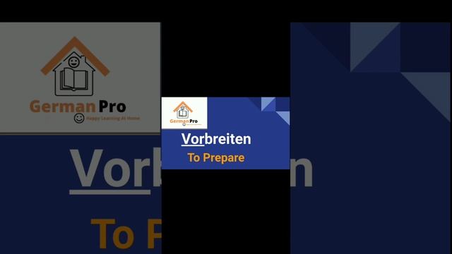 Zubereiten v/s Vorbereiten... Same words with different meaning! #GermanPro #happylearningathome #a