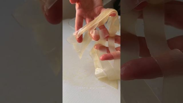 Стеклянная лапша из рисовой бумаги #asmr #рецепты #glutenfree #рецепт #лапша #азиатскаякухня #асмр