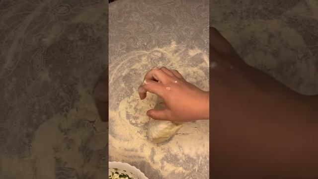 Соленые пирожки с творогом и зеленью #рецепты#пирожки
