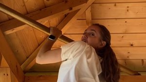 Вешаем качели / Будни дачников / А вам слабо ? Подтянуться ? 1 августа 2024 г.