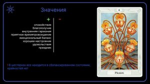 Шесть Кубков / Таро Тота