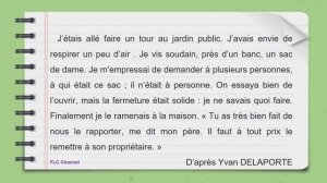 Apprendre à lire le français: texte court et facile