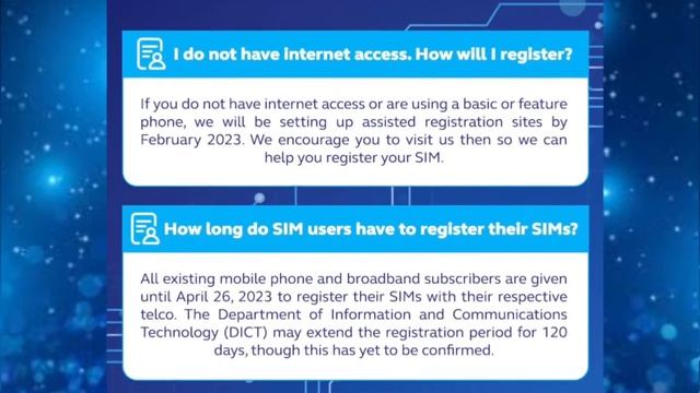 SIM CARD REGISTRATION ACT (GLOBE/TM)
