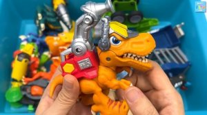 Crazy Dinosaur Transformer 4Dino Robot! Tyrannosaurus Ankylosaurus Triceratops