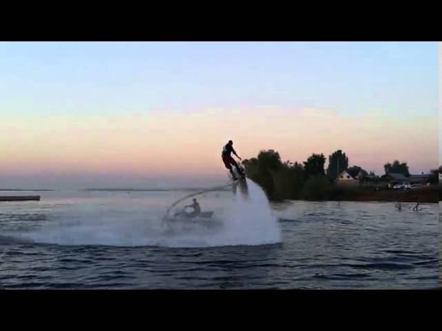FLYBOARD show Samara. Сальто на флайборде.