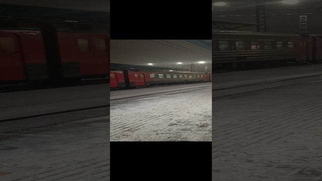 Электропоезд ЭД4М-0330 сообщением Апрелевка - Петушки, станция Реутово. 16.12.2024