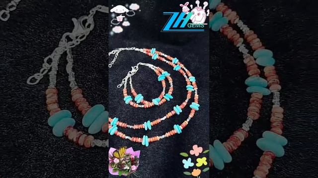 GN-20241218-03 Precious Natural red spiny oyster with natural Sterling treatment Turquoise Conformal