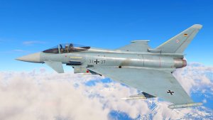 Первый вылет на Eurofighter 2000 Typhoon в VR шлеме в War Thunder. Симуляторный режим.