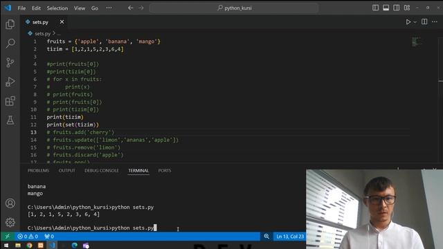 3.19 Python Set типі | Python курсы