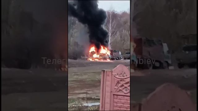 🔥🏴☠ Скопление автомашин ВСУ накрыли артогнем в Сумской области