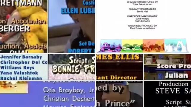 Bear, Blue’s Clues, Cheers, FPOBA, GAB, GGI, PB&J, QL, Tortellis, Will And Grace, YGG Credits Remix
