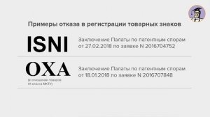 Лекция А.В. Шведчикова "Основания для отказа в регистрации товарного знака"